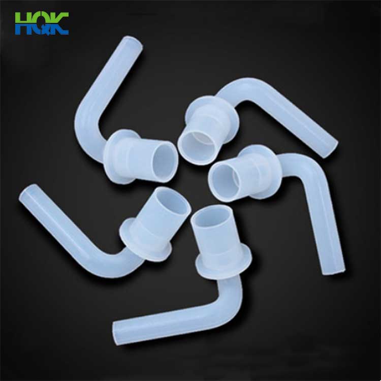Tuyau coudé en silicone sur mesure Tube coudé transparent à durcissement au platine Coude 90 Caoutchouc silicone Tuyau coudé